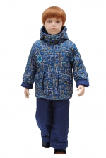 Комплект для мальчика А 108-15 принт "квадраты"